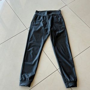 COMMANDO Black Faux Leather Jogger Size XS